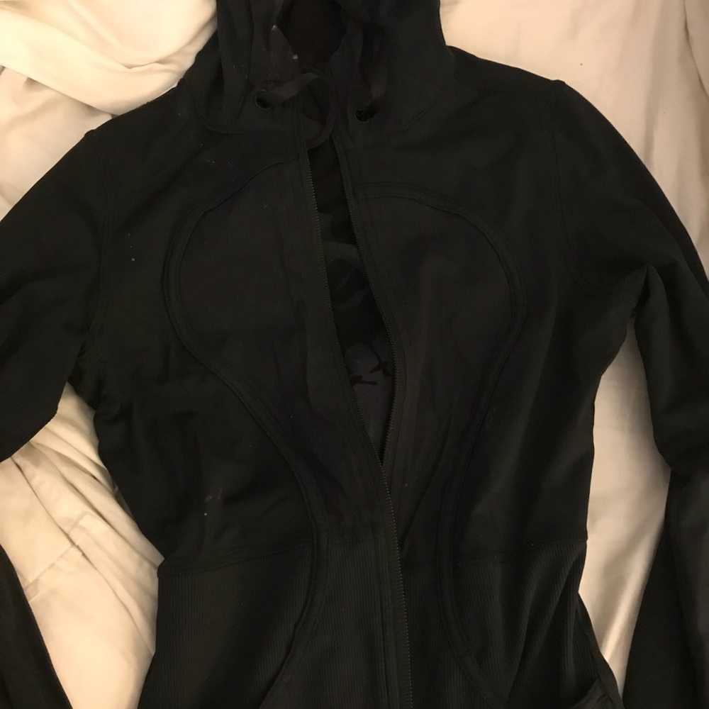 Black lululemon reversible zip up